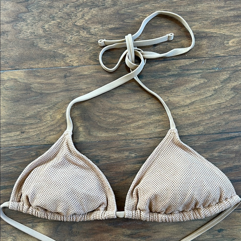 Shade & Shore Tan Bikini Top